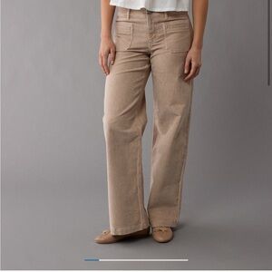 American Eagle Outfitters Tan Wide-Leg Pants